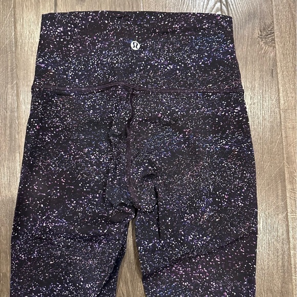 Lululemon Wunder Under Hi-Rise Tight 28" Crystalline Multi Galaxy Print Sz 4 - Picture 8 of 14